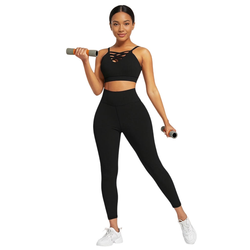 Fitness Yoga & Kickfit - 3 Set Pakaian Yoga Wanita -
