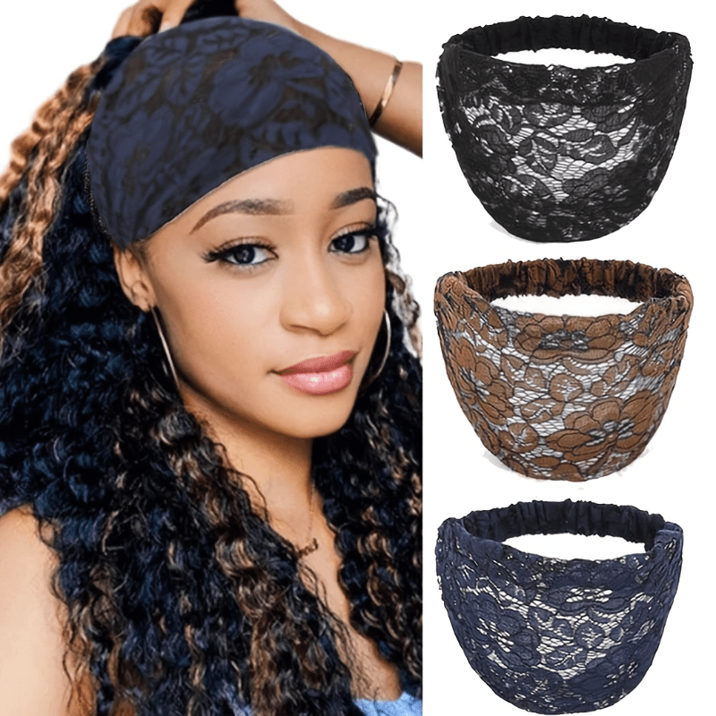 Stretch Strap Yoga - Penutup Kepala Boho, Turban Afrika, Penyerap