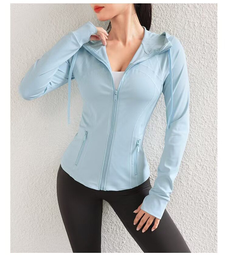 Yoga Fitness Jacket - Jaket Yoga Wanita Lengan Panjang, Hoodie