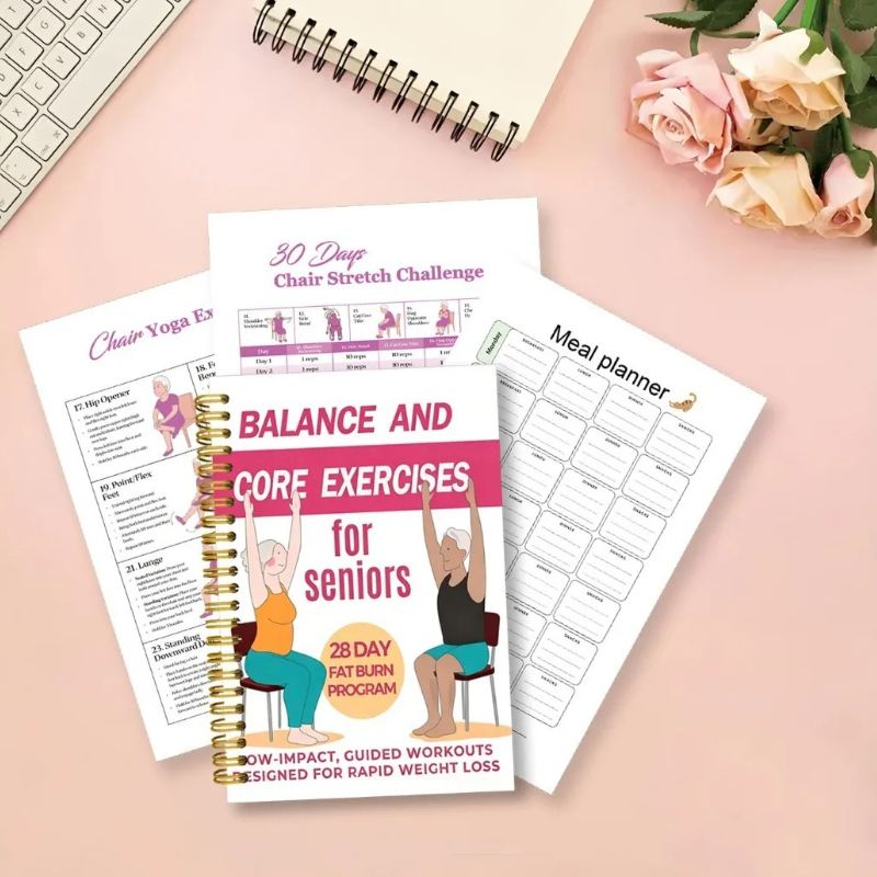 Yoga Fitness Journal - Buku Catatan Latihan Yoga untuk Lansia,