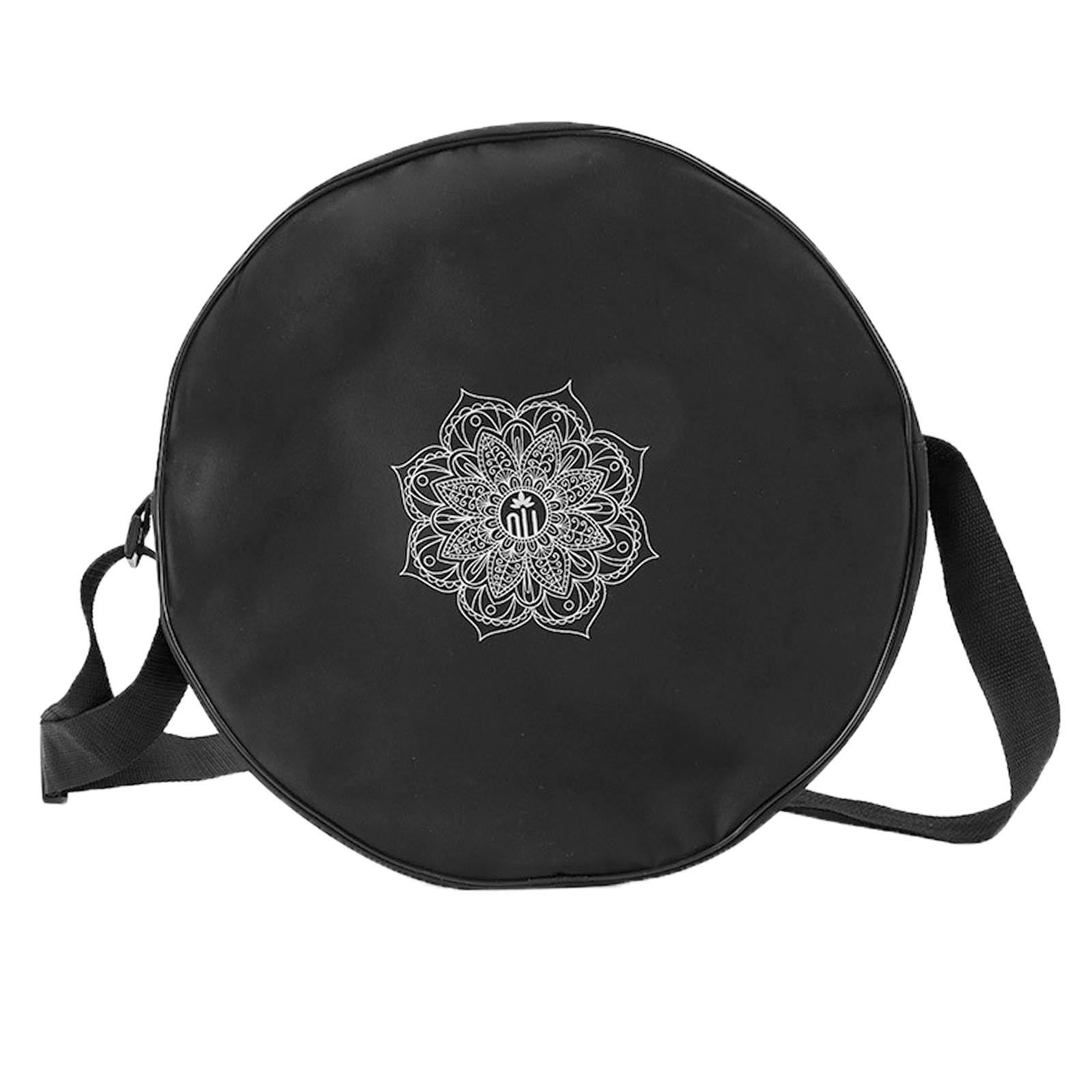 Yoga Fitness Wheel - Tas roda Yoga nilon hitam bunga