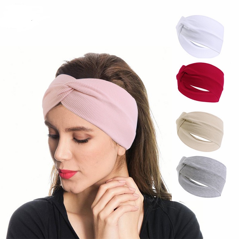 Stretch Strap Yoga - Ikat Rambut Elastis Model Silang Depan
