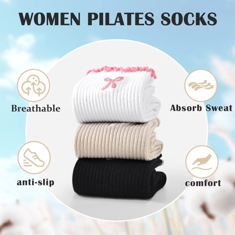 Fitness Yoga & Kickfit - Kaus Kaki Yoga Profesional, Tali Katun