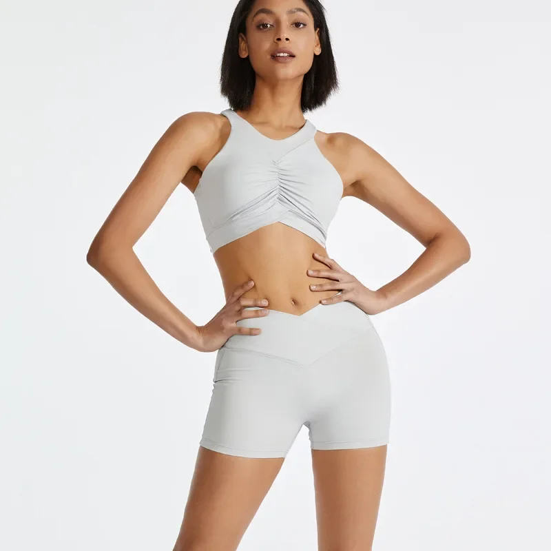 Yoga Fitness Hoodie - Set Yoga 2026 Bra Crop Top