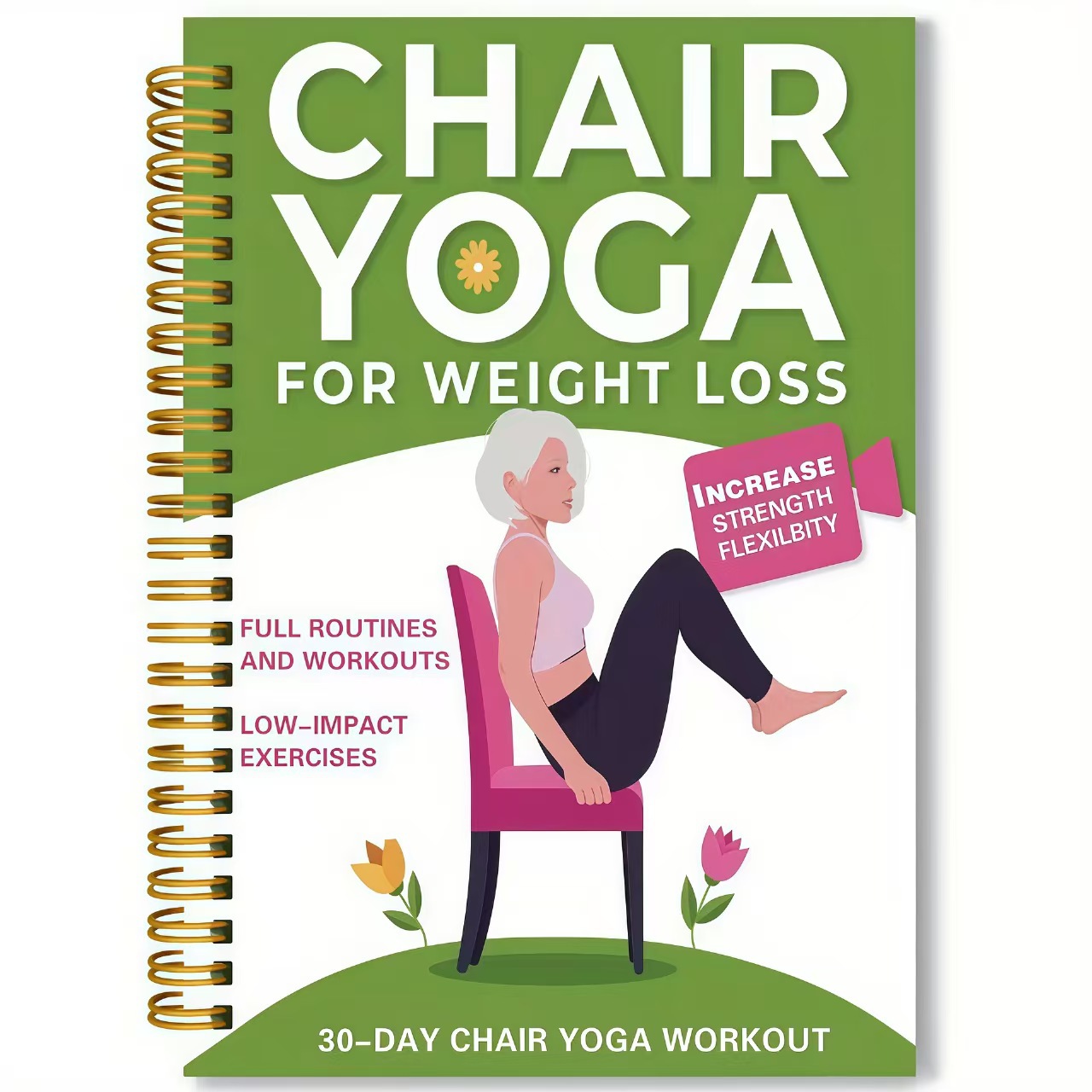 Yoga Fitness Journal - Buku Catatan Latihan Yoga untuk Lansia,