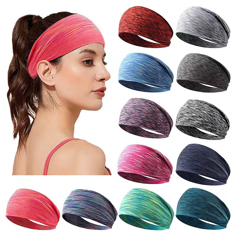 Stretch Strap Yoga - Pita keringat antiselip uniseks, pita kepala