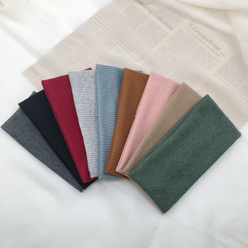 Stretch Strap Yoga - Ikat Kepala Warna Solid untuk Wanita