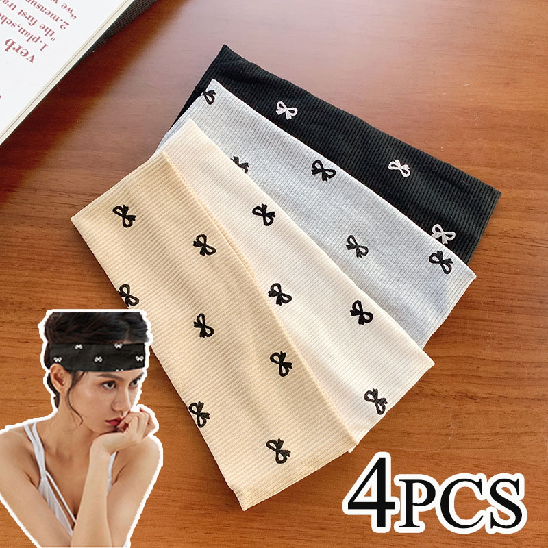 Stretch Strap Yoga - 4 Buah Ikat Kepala Rajut Elastis