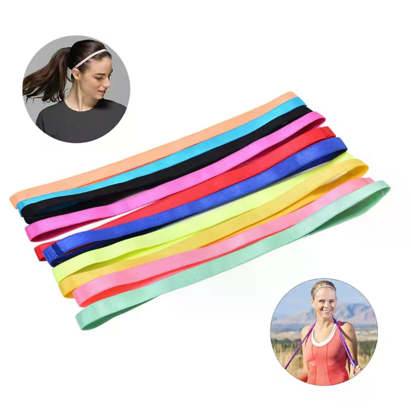 Stretch Strap Yoga - Ikat Kepala Olahraga Tipis untuk Wanita