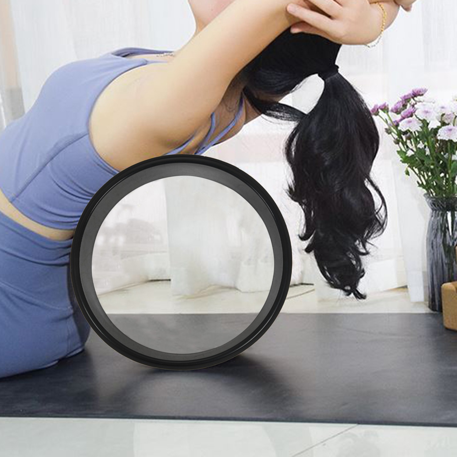 ABMV-Wood Yoga Wheel Pilates D - Yoga Fitness Wheel ulasan dan harga