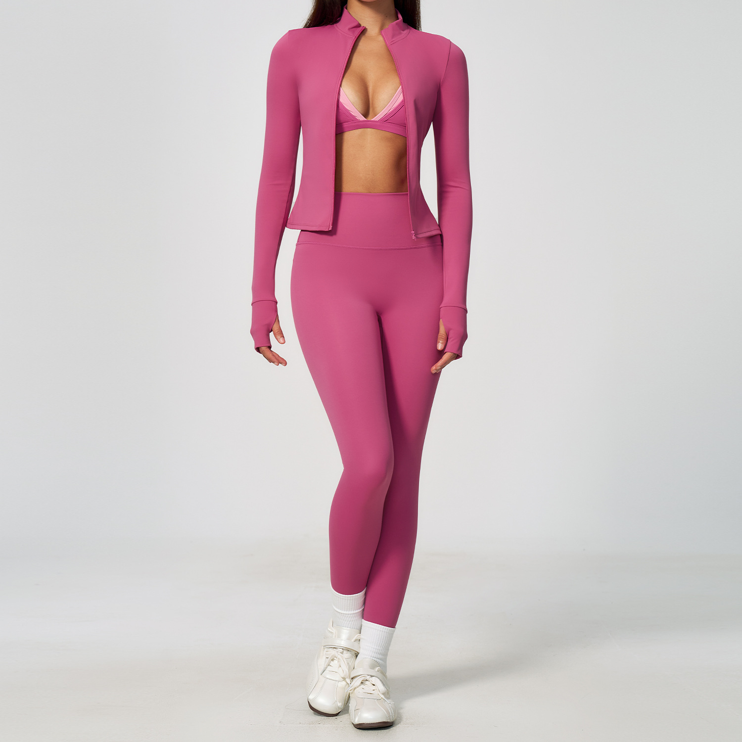 3PCS Setelan Yoga Wanita, Baju - Yoga Fitness Jacket ulasan dan harga
