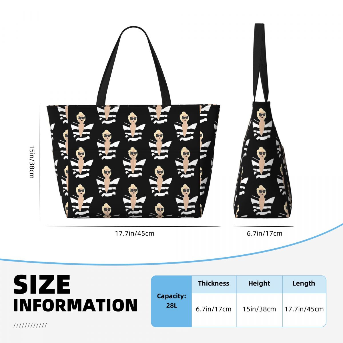 Tas Tote Pantai Lady Gaga, Tas - Yoga Fitness Telephone ulasan dan harga