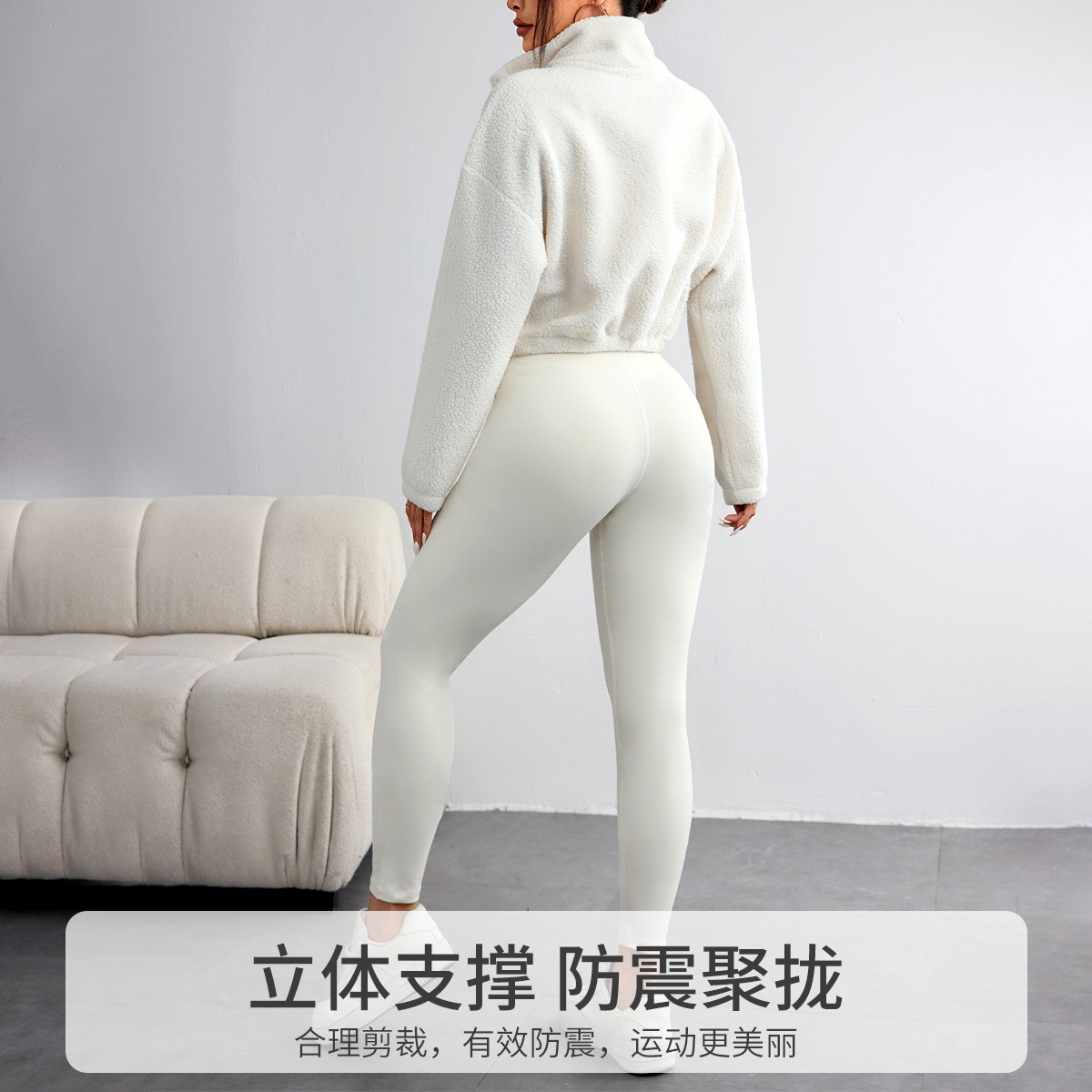 Setelan Yoga Warna Solid Musim - Yoga Fitness Hoodie ulasan dan harga