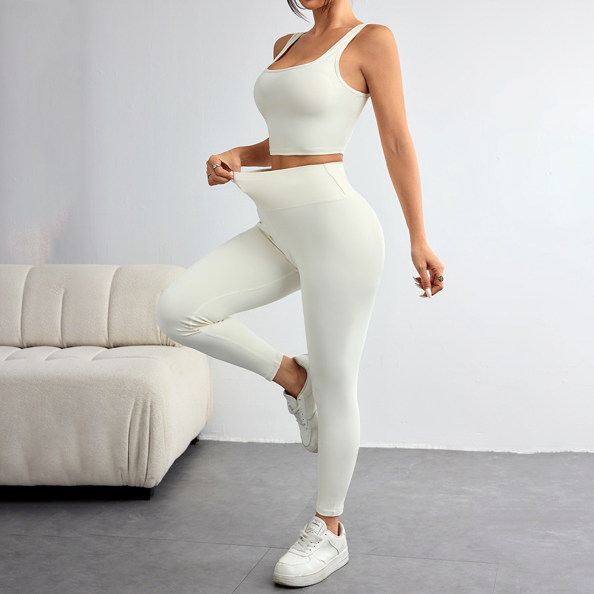 Setelan Yoga Warna Solid Musim - Yoga Fitness Hoodie ulasan dan harga