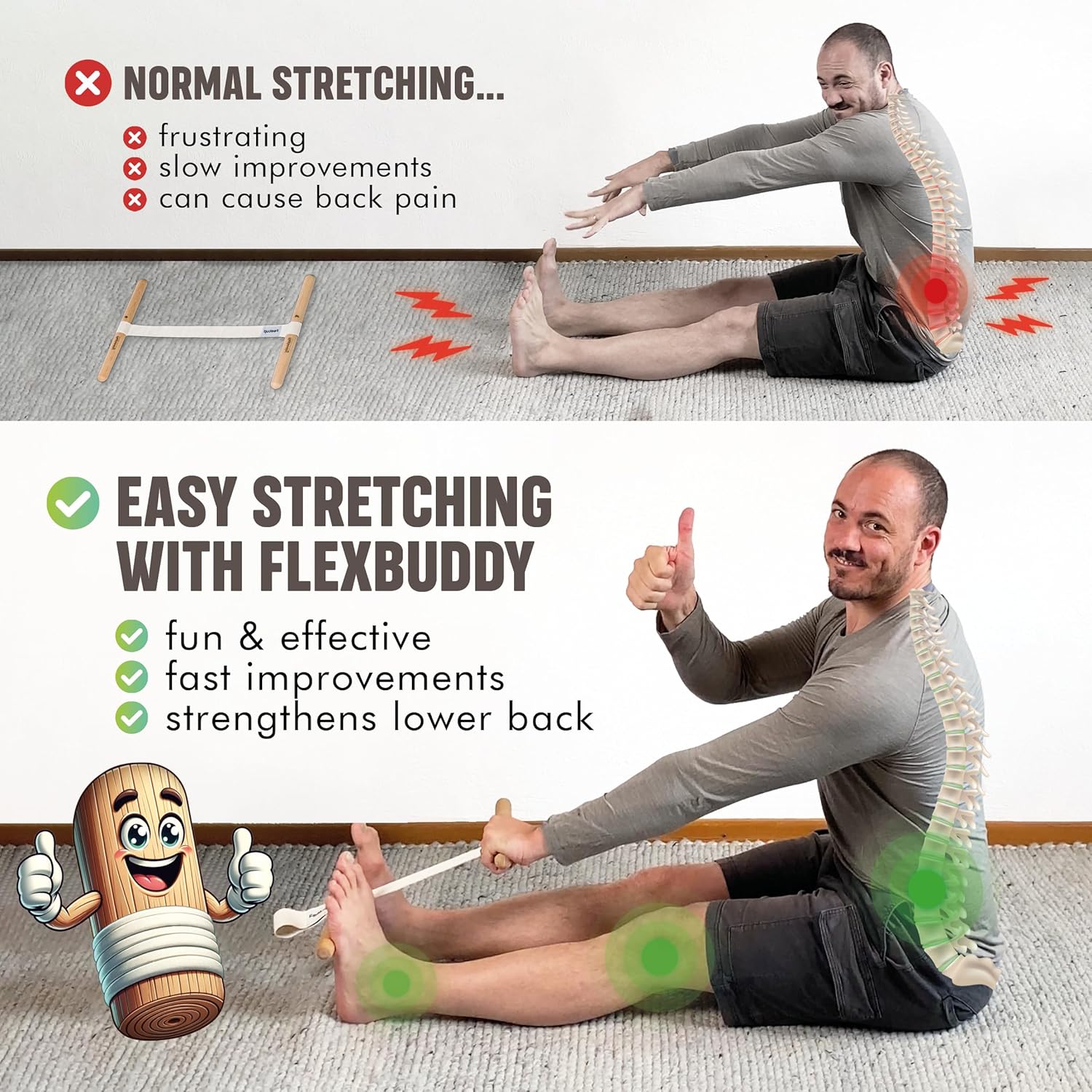 Alat Peregang Hamstring dengan - Fitness Yoga & Kickfit ulasan dan harga