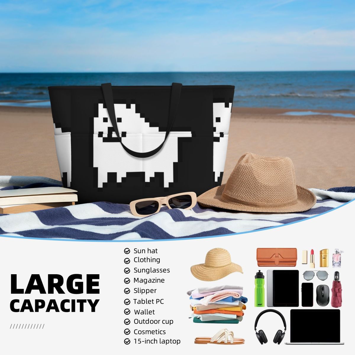 Tas Tote Pantai Annoying Dog I - Yoga Fitness Videos Free ulasan dan harga