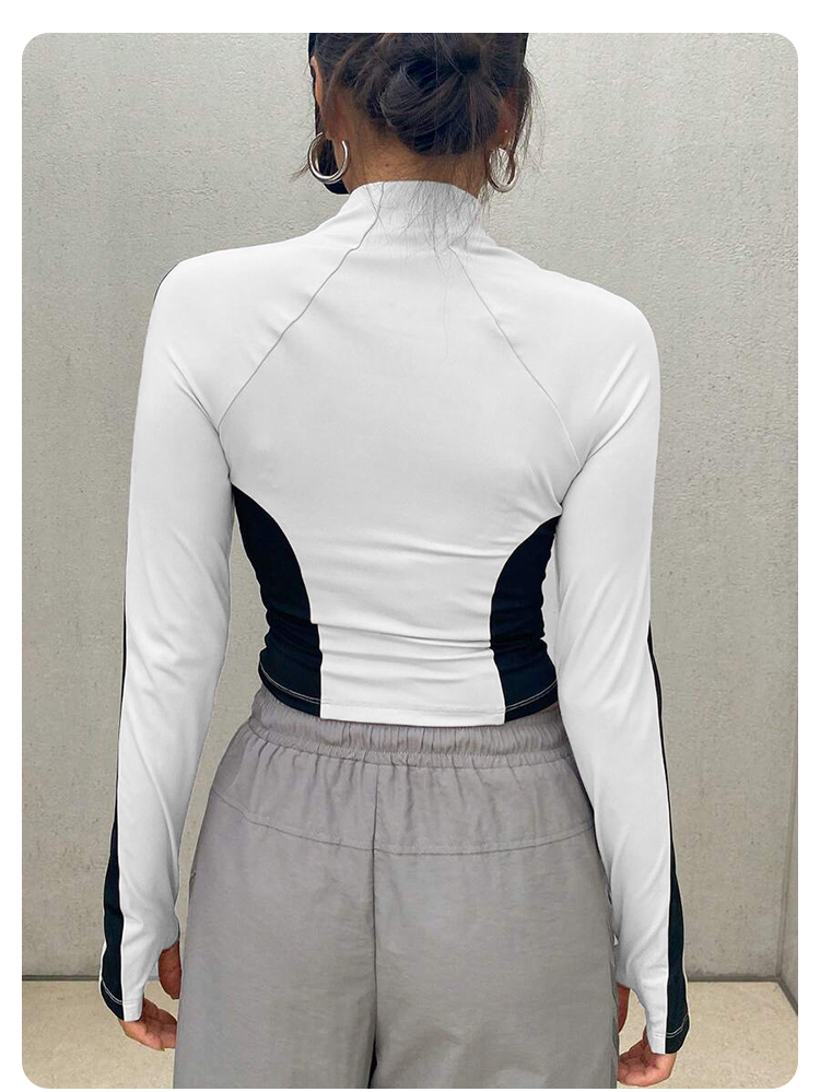 Jaket Yoga Kerah Tinggi untuk  - Yoga Fitness Jacket ulasan dan harga