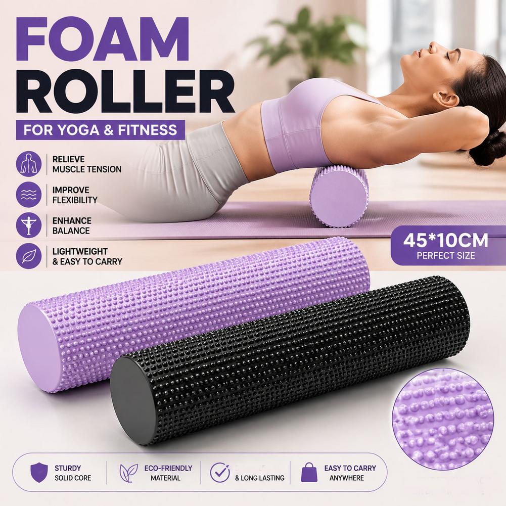 Rol Busa Yoga EVA Kepadatan Ti - Yoga Fitness Wheel ulasan dan harga