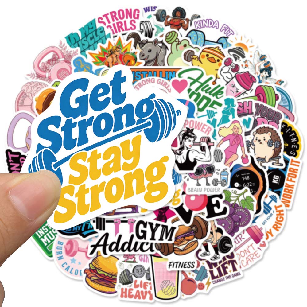 60 Buah Stiker Gaya Hidup Kebu - Yoga Fitness Journal ulasan dan harga