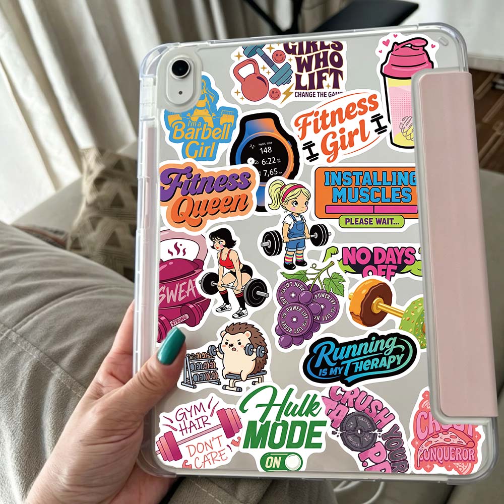 60 Buah Stiker Gaya Hidup Kebu - Yoga Fitness Journal ulasan dan harga