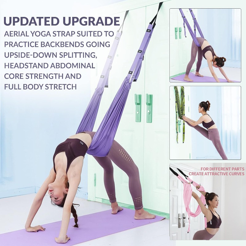Set Hammock Yoga Udara yang Da - Stretch Strap Yoga ulasan dan harga