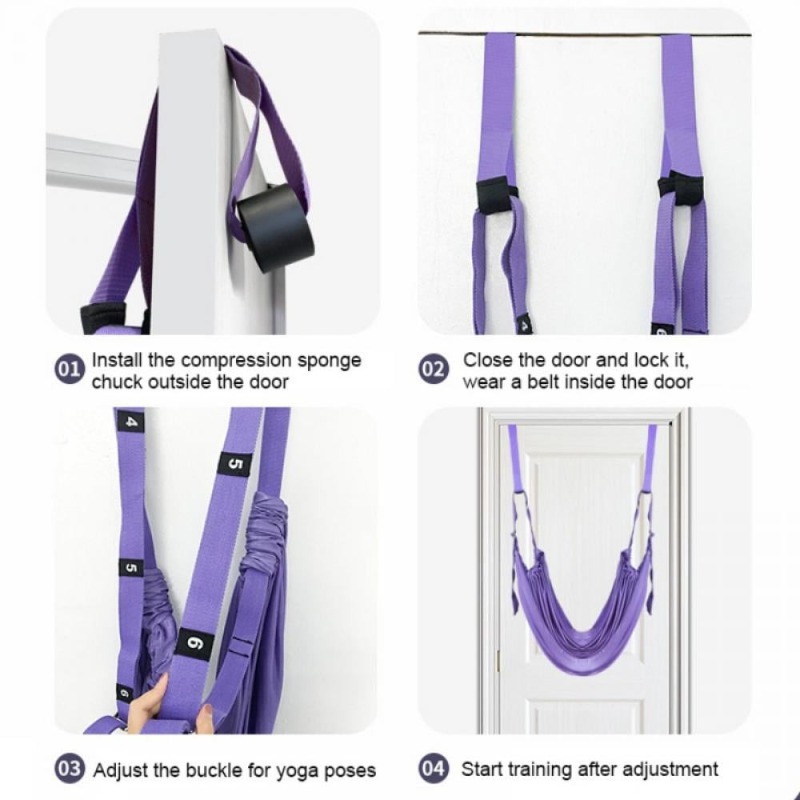 Set Hammock Yoga Udara yang Da - Stretch Strap Yoga ulasan dan harga