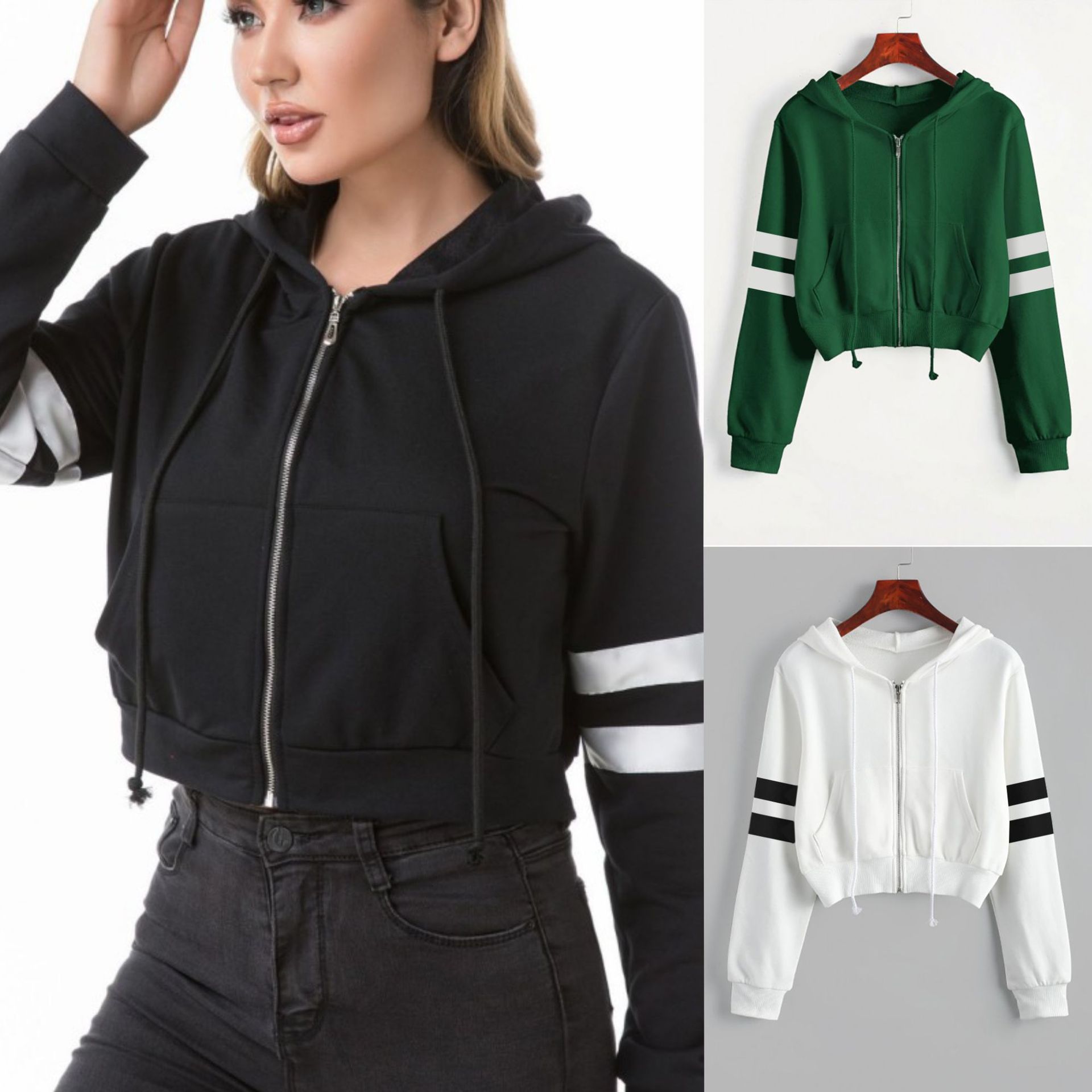 Jaket Olahraga Wanita dengan R - Yoga Fitness Hoodie ulasan dan harga