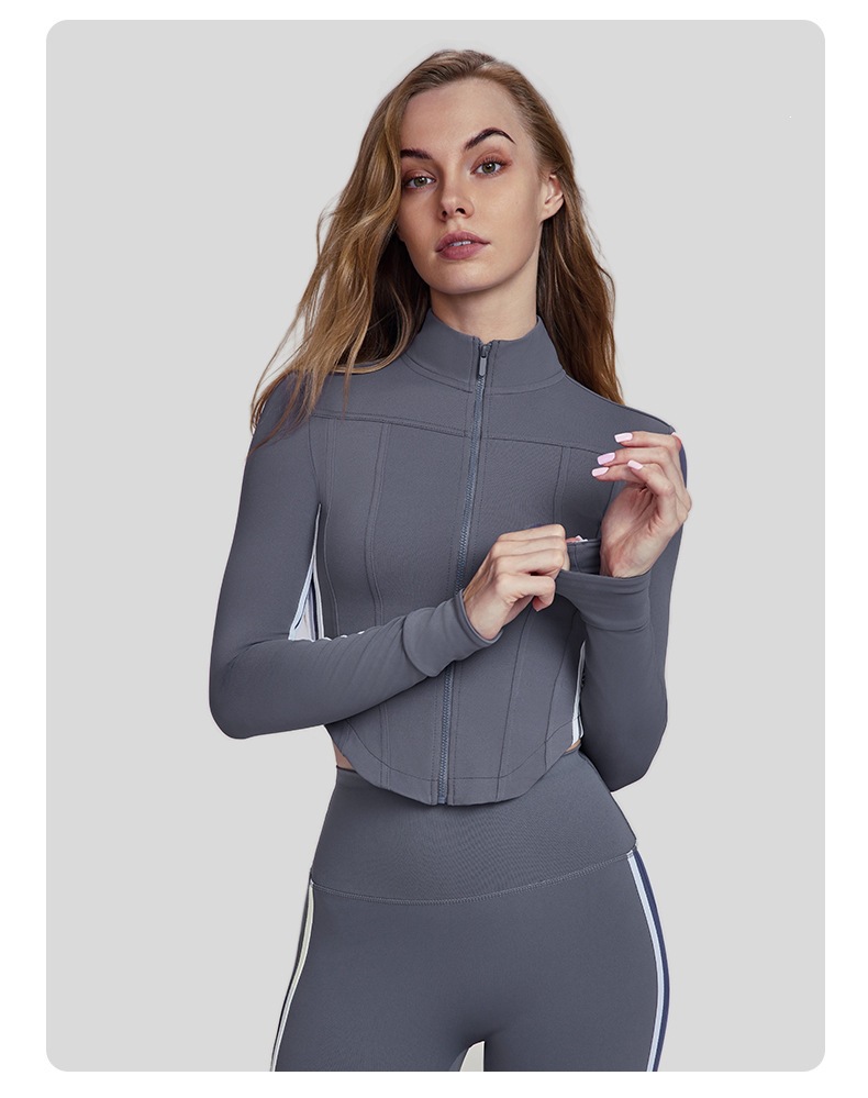 Setelan Olahraga Wanita Bergar - Yoga Fitness Jacket ulasan dan harga