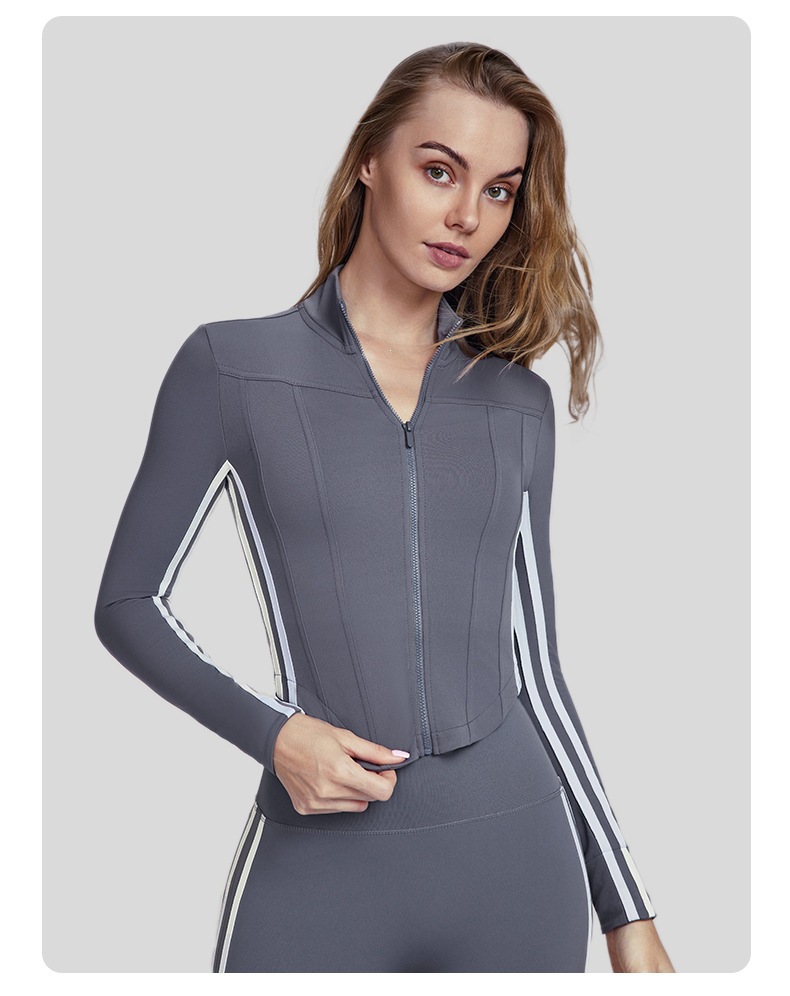 Setelan Olahraga Wanita Bergar - Yoga Fitness Jacket ulasan dan harga