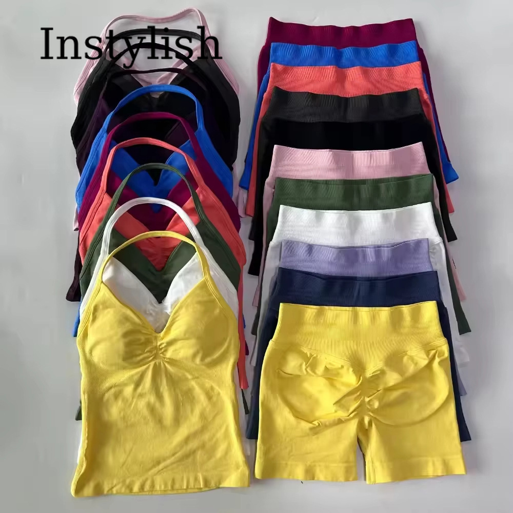 Set Yoga Wanita 2 Potong Tanpa - Fitness Yoga & Kickfit ulasan dan harga