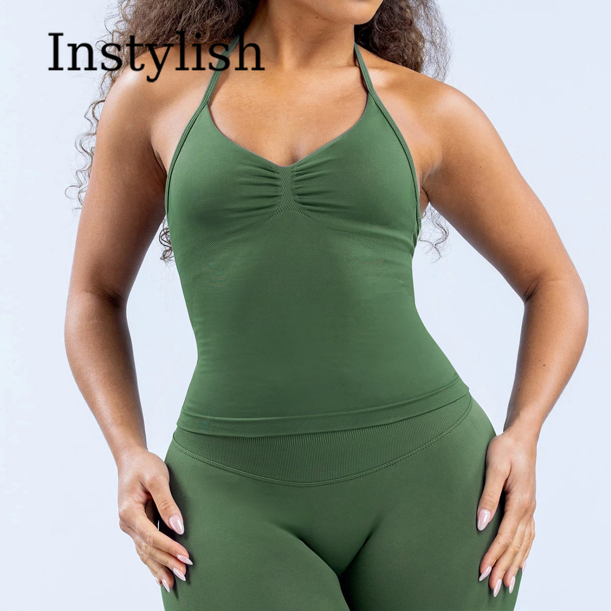 Set Yoga Wanita 2 Potong Tanpa - Fitness Yoga & Kickfit ulasan dan harga