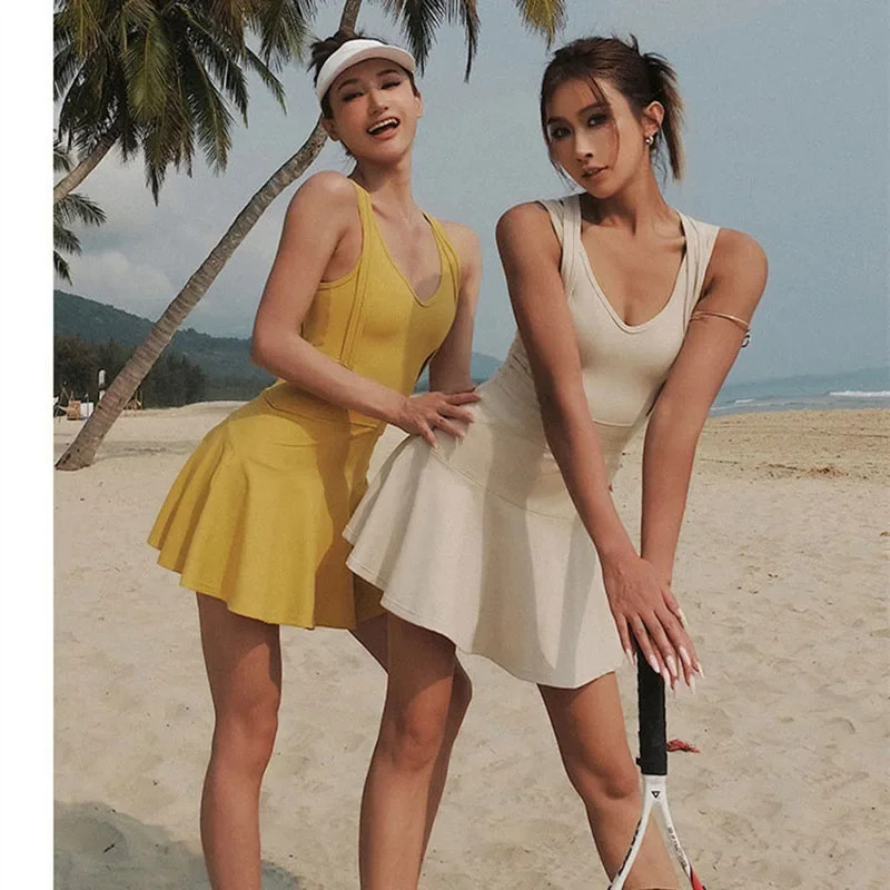 Gaun Tenis Wanita Tanpa Lengan - Yoga Fitness Hoodie ulasan dan harga